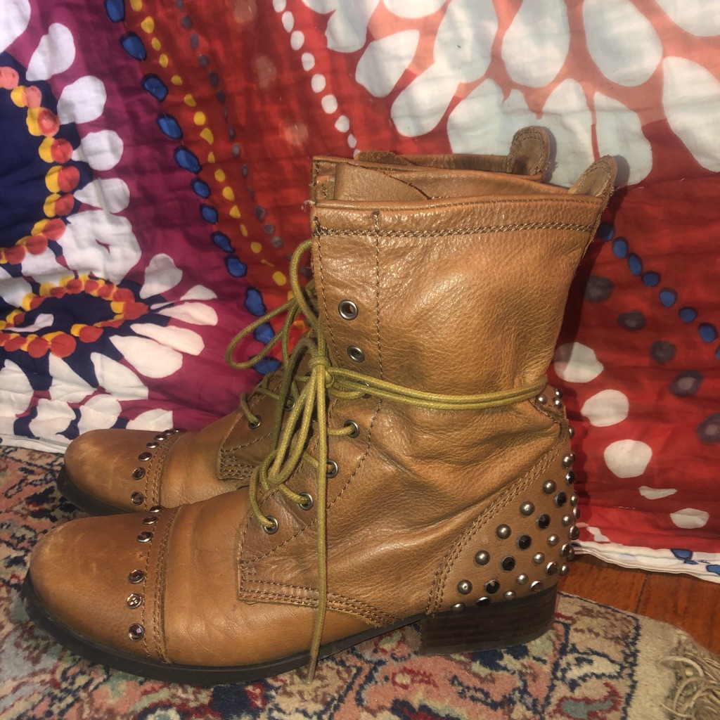 Leather Combat Boots